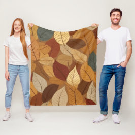 Cobertor De Velo Folhas coloridas do outono