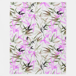 Cobertor De Velo Folhas de aquarela