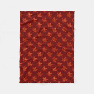 Cobertor De Velo Folhas de Fiery