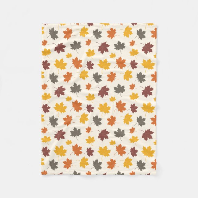 Cobertor De Velo Folhas de outono (Frente)