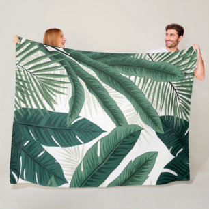 Cobertor De Velo Folhas de Palma Tropicais
