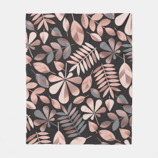 Cobertor De Velo Folhas do outono Elegante: Geométrico do Pastel