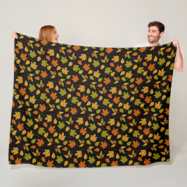 COBERTOR DE VELO FOLHAS DOURADAS DE QUEDA  DA LARANJA VERDE
