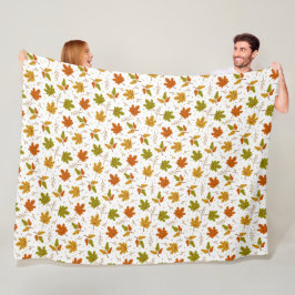 COBERTOR DE VELO FOLHAS DOURADAS DE QUEDA  DA LARANJA VERDE