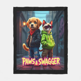 Cobertor De Velo Folhas e Swagger™ Na moda Pet Roupa Baby Blanket