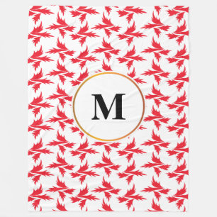 Cobertor De Velo folhas padronizadas