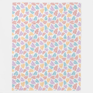 Cobertor De Velo Folhas Tropicais de Pastel Folheto