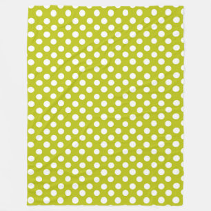 Cobertor De Velo Folheto/azeitona com Bolinhas brancas