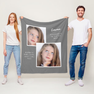 Cobertor De Velo Folheto com duas fotos bonitas