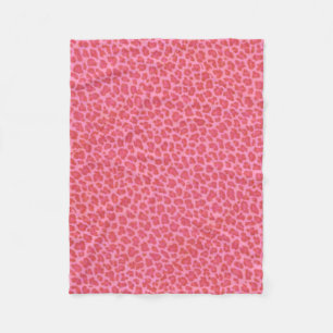 Cobertor De Velo Folheto cor-de-rosa de pele-leopardo
