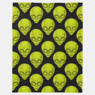 Cobertor De Velo Folheto da Alienígena verde