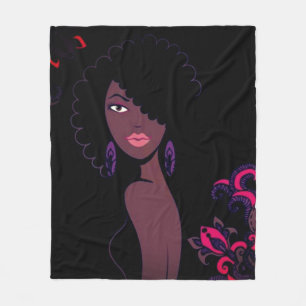 Cobertor De Velo Folheto de beleza afrocêntrica