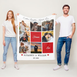 Cobertor De Velo Folheto de Colagem de Fotos Personalizada - Versão