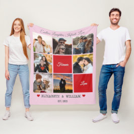 Cobertor De Velo Folheto de Colagem de Fotos Personalizada - Versão