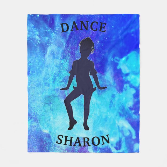 Cobertor De Velo Folheto de Dança da Galáxia Azul (Frente)