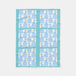 Cobertor De Velo Folheto de Design de Coloração Azul