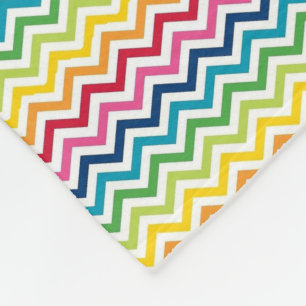 Cobertor De Velo Folheto de Folha - Zigzag multicolorido 3
