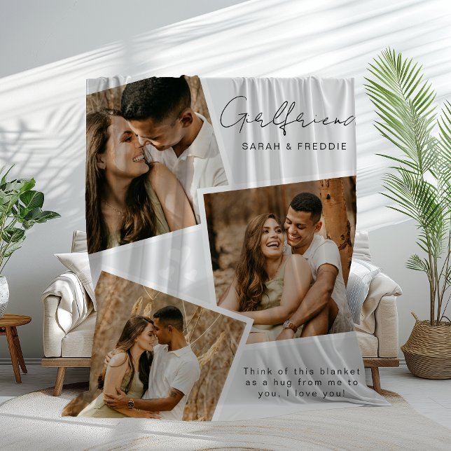 Cobertor De Velo Folheto de Foto do Namorada 3 Personalizado (Criador carregado)