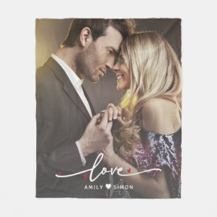 Cobertor De Velo Folheto de Foto Mínimo 1 de Amor Moderno Personali