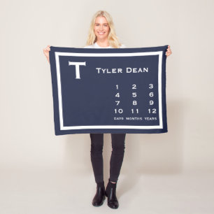 Cobertor De Velo Folheto de Fotografias do Milestone Moderno Person