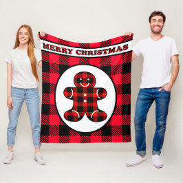 Cobertor De Velo Folheto de gengibre de Natal bonito