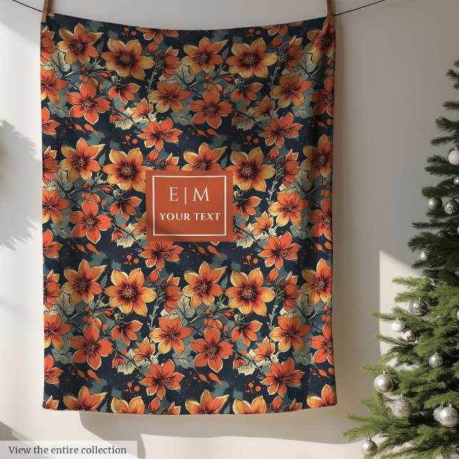 Cobertor De Velo Folheto de outono de Pastel (Pastel autumn muted colors terracotta blanket)