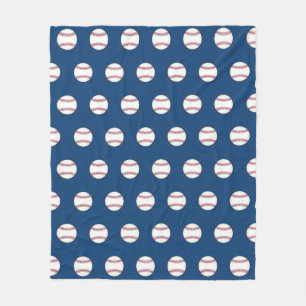 Cobertor De Velo Folheto de Peixe de Beisebol Azul