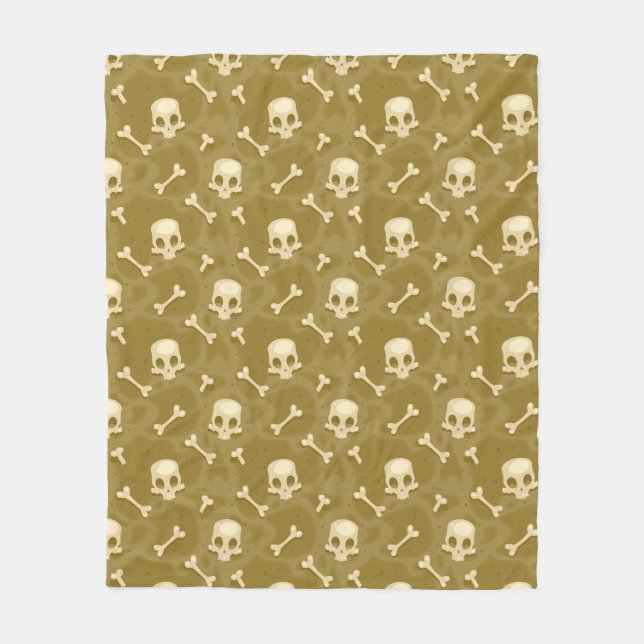 Cobertor De Velo Folheto de velo com temas do Skull & Cross Bones (Frente)