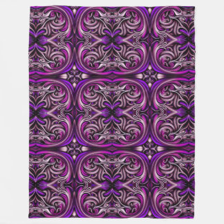 Cobertor De Velo Folheto de velo roxo e azul-padrão