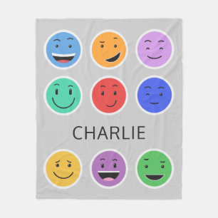 Cobertor De Velo Folheto do nome personalizado bonito