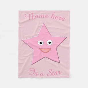 Cobertor De Velo Folheto Personalizado de Peça Rosa bonito