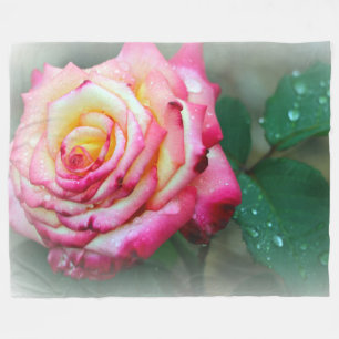 Cobertor De Velo Folheto/Rosa