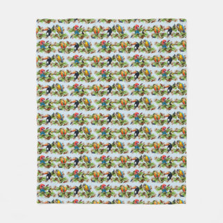 Cobertor De Velo Folheto Tropical (Azul Claro)