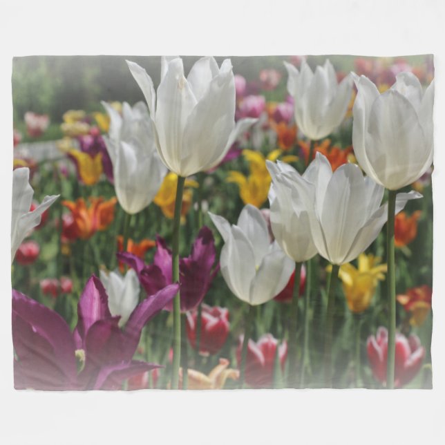 Cobertor De Velo Folheto/Tulipas (Frente (Horizontal))