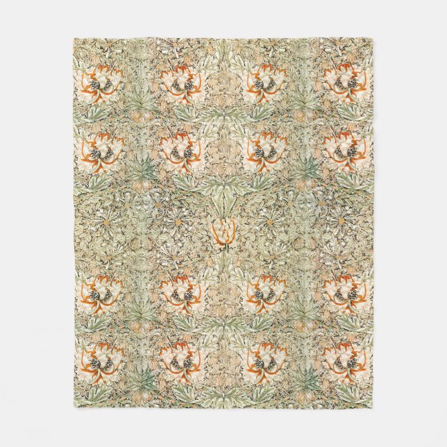 COBERTOR DE VELO FOLHETO: WILLIAM MORRIS : HONEYSUCKLE (Frente)