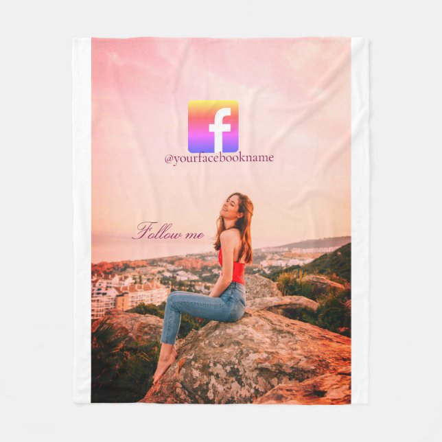 Cobertor De Velo follow us facebook username social media photo  (Frente)