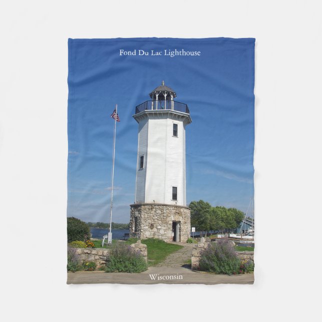 Cobertor De Velo Fond Du Lac Lighthouse (Frente)