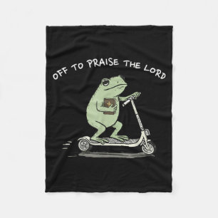 Cobertor De Velo Fora para Louvar ao Senhor Funny Christian Meme Fr