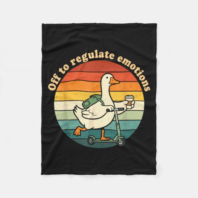 Cobertor De Velo Fora para regular emoções ganso engraçado saúde me (Frente)