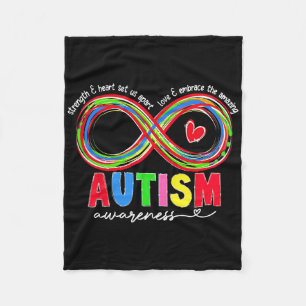 Cobertor De Velo Força De Sensibilização Autismo E Coração Nos Sepa