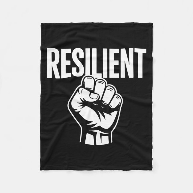 Cobertor De Velo Força Mental Resiliente Autoestima Motivação (Frente)