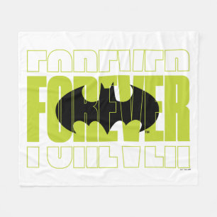 Cobertor De Velo Forever Batman Typography Symbol Graphic
