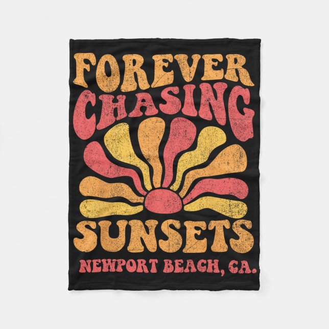 Cobertor De Velo Forever Chasing Sunsets Newport Beach California 7 (Frente)