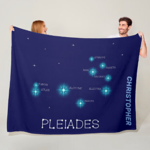 Cobertor De Velo Formação em Estrela Pleiades do Hemisfério norte