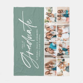 Cobertor De Velo Formando verde multifoto elegante moderno