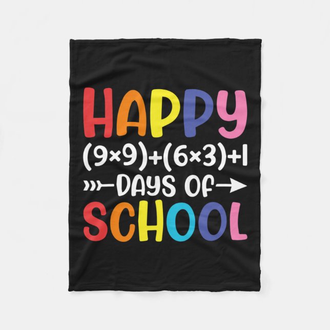 Cobertor De Velo Fórmula Matemática 100 Dias De Professora De Matem (Frente)