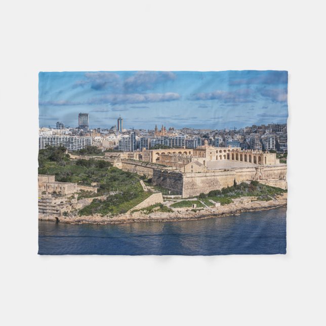 Cobertor De Velo Fort Manoel e Sliema de La Valetta, Malta (Frente (Horizontal))