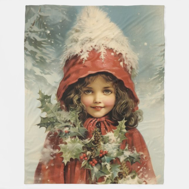 Cobertor De Velo Fosco Frames de Natal (Frente)