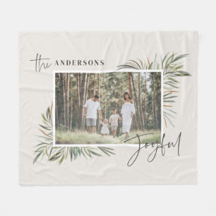 Cobertor De Velo Foto botânica elegante e natural, Natal simples