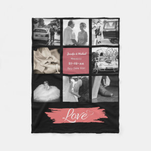 Cobertor De Velo FOTO COLLAGE Casamento Vow Renewing Aniversário Co